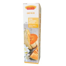   HONEY MELON ILLATOSÍTÓ DESIGNER DÍSZÜVEGGEL ÉS DEKORATÍV BAMBUSZPÁLCIKÁKKAL 120 ML