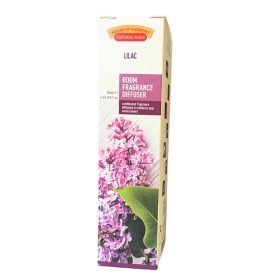   LILAC (ORGONA)  ILLATOSÍTÓ DESIGNER DÍSZÜVEGGEL ÉS DEKORATÍV BAMBUSZPÁLCIKÁKKAL 120 ML