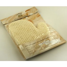 Fürdőkesztyű sisal frottír