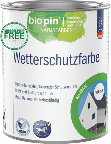 BIOPIN IDŐJÁRÁSÁLLÓ FESTÉK AQUA - 0,75 L. 5 SZÍN
