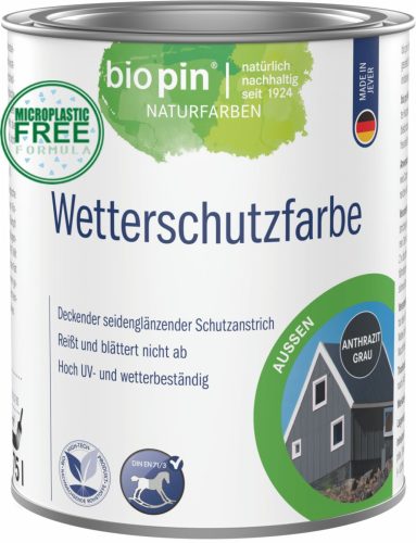 BIOPIN IDŐJÁRÁSÁLLÓ FESTÉK AQUA - 0,75 L. 5 SZÍN