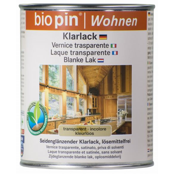 BIOPIN BÚTORLAKK, BELTÉRI LAKK AQUA BÜKKRE, KŐRISRE, FENYŐRE 2,5 L