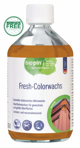 BIOPIN SZÍNES FAVIASZ (FRESH COLOR-WACHS) 0,5 L. - 5 SZÍN