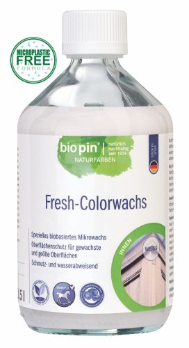 BIOPIN SZÍNES FAVIASZ (FRESH COLOR-WACHS) 0,5 L. - 5 SZÍN