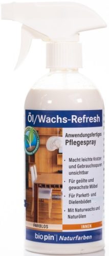 OLAJOS/VIASZOS TISZTÍTÓ-FRISSÍTŐ SZÓRÓFEJJEL (ÖL/WACHS-REFRESH) 0,5 l.