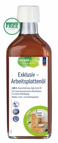 BIOPIN EXKLUZÍV OLDÓSZERMENTES MUNKALAPOLAJ HIGH SOLID 0,25 L - ÉLELMISZEREKKEL ÉRINTKEZHET